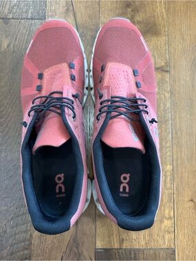 On Running Coral Pink Athletic Running Shoes